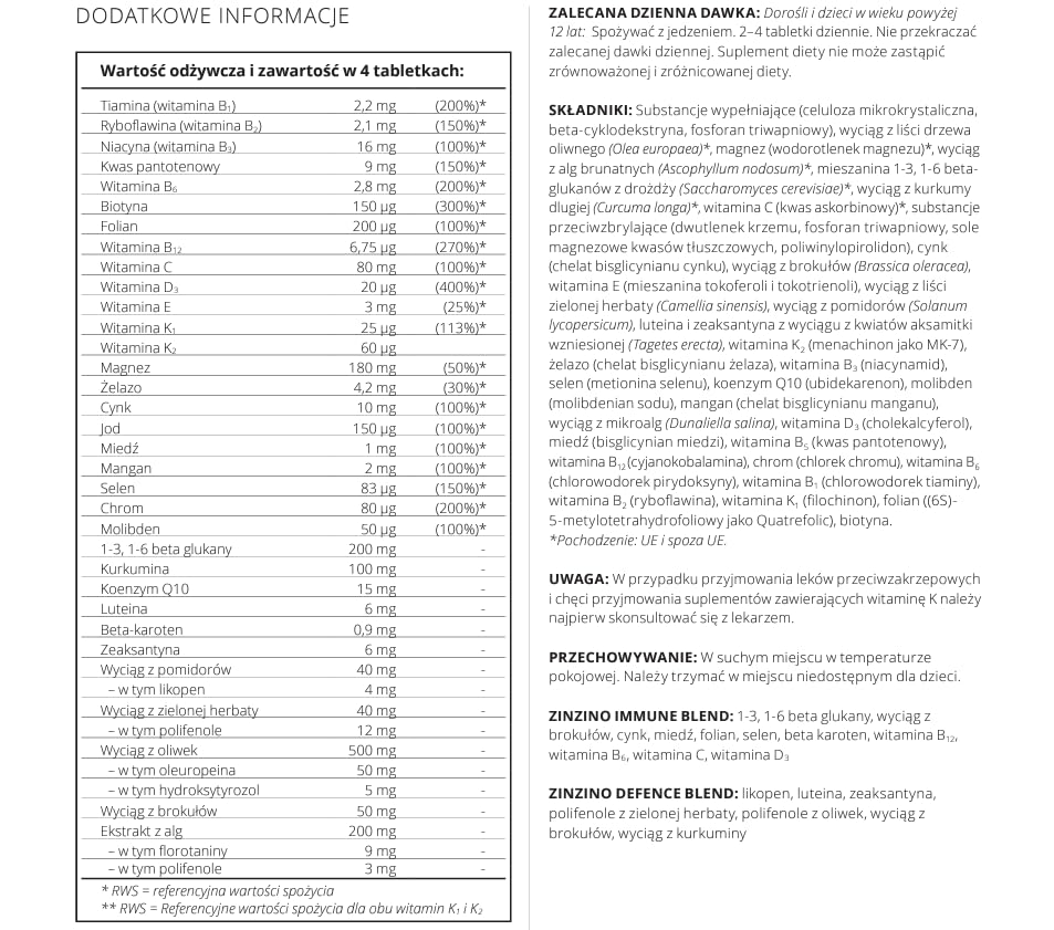Zinzino Xtend+ Multivitamin & Mineralstoff-Komplex für Energie & Immun