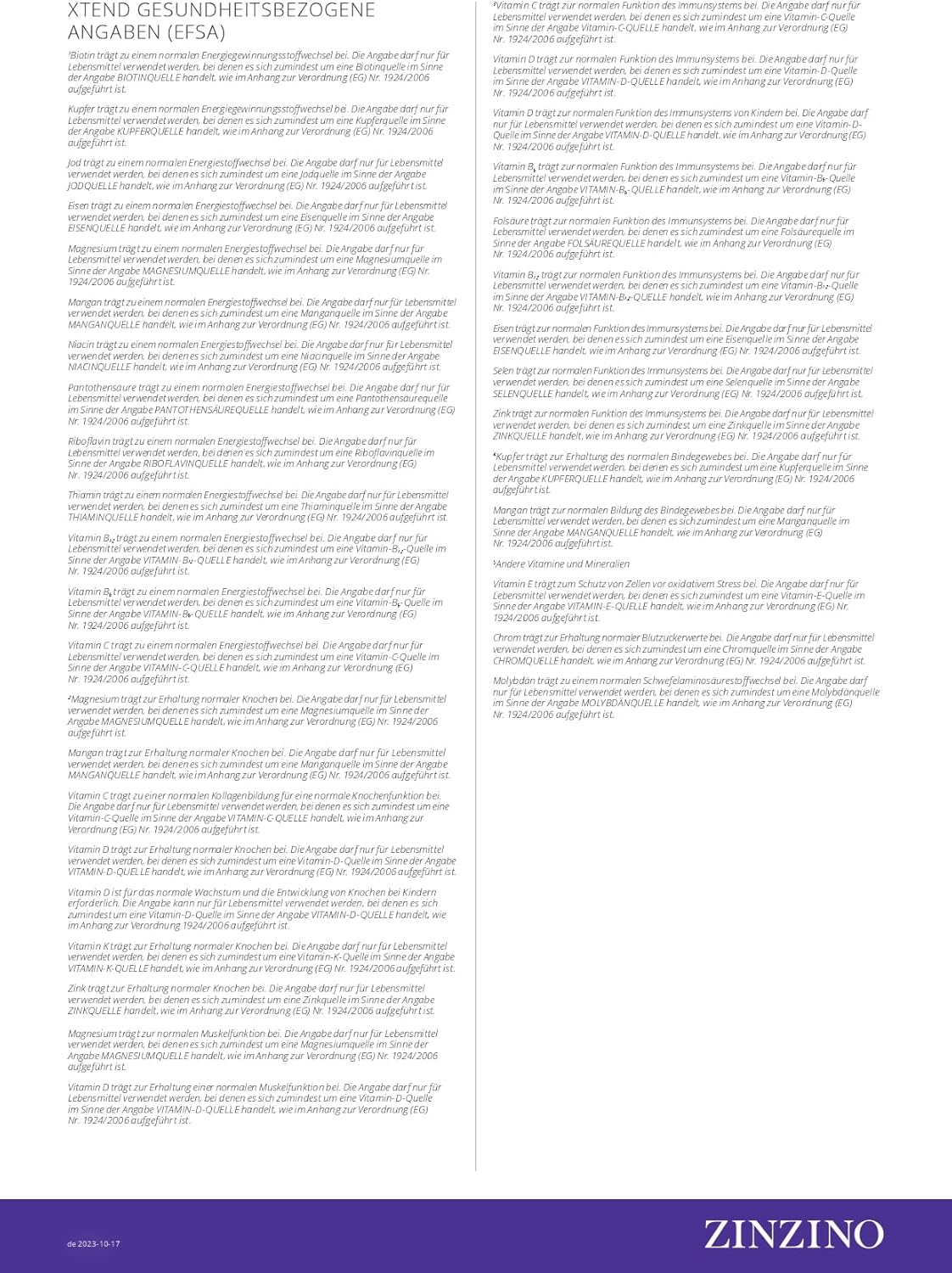 Zinzino Xtend – Multivitamin-Komplex für Energie, Immunsystem & Gelenke