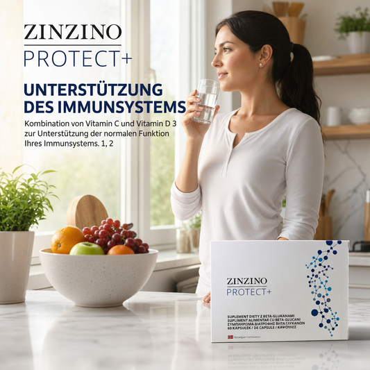 Zinzino Protect+ Immun-Support mit Vitamin C, D3 & Beta-Glucanen