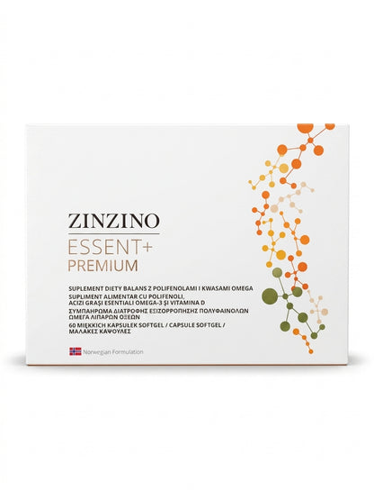 ZinZino Essent+ Omega-3 Kapseln Hochdosiert mit Vitamin D3 & Olivenöl