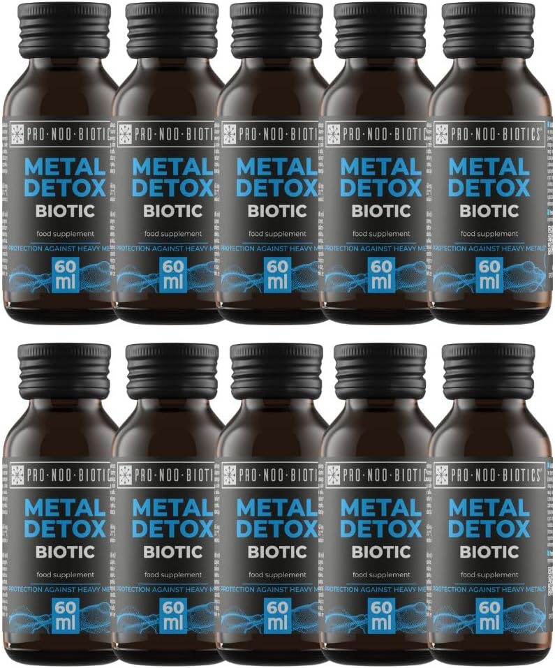 PRO NOO BIOTICS METAL DETOX BIOTIC – Detox-Shot 10 x 60 ml – Mit Chaga, Kombucha 