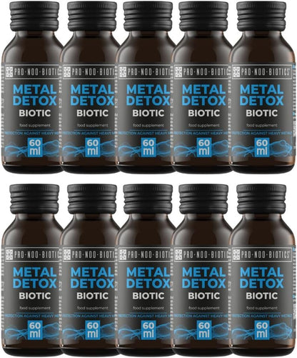PRO NOO BIOTICS METAL DETOX BIOTIC – Detox-Shot 10 x 60 ml – Mit Chaga, Kombucha 