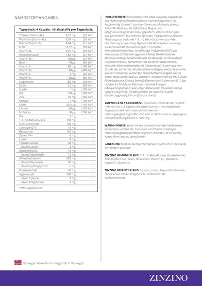 Zinzino Xtend+ Multivitamin & Mineralstoff-Komplex für Energie & Immun